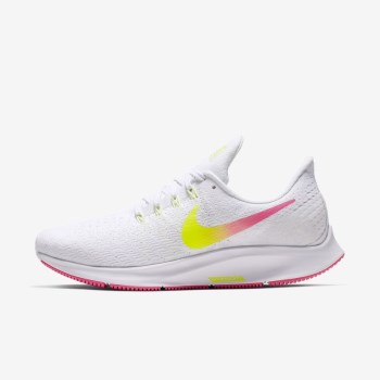 Nike Air Zoom Pegasus 35 - Női Futócipő - Fehér/Platina/Rózsaszín